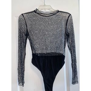 Sparkle Mesh Body Suit, Never Worn
